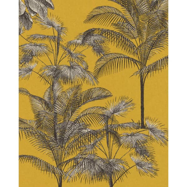Walls Republic Tropical Decoration Wallpaper Cream Paper Strippable Roll (Covers 57 sq. ft.)