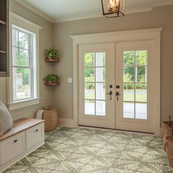 Klinker Retro Blanco Aubrieta 12-3/4 in. x 12-3/4 in. Ceramic Floor and Wall Tile (1.16 sq. ft./Each)