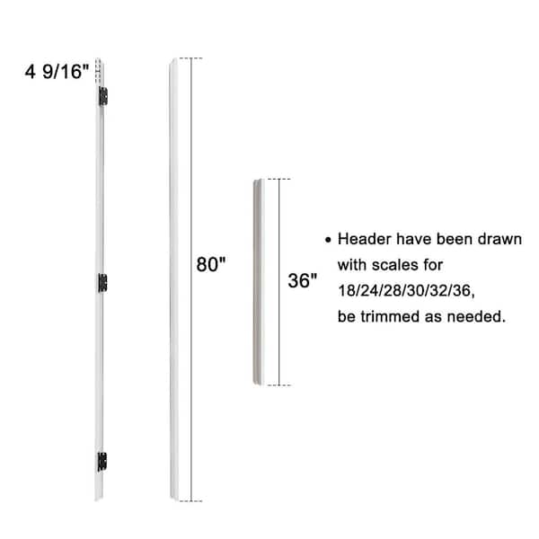 ARK DESIGN 36 in. x 80 in. Primed Wood Knock Down Door Frame 3