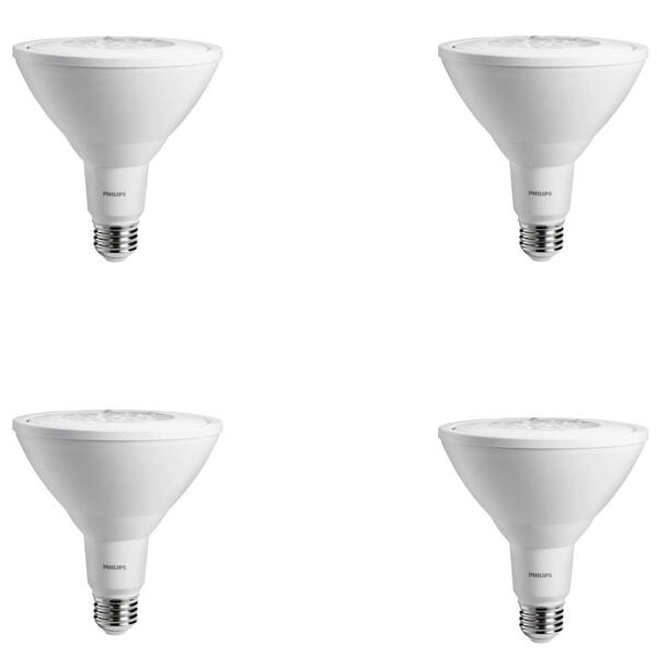 Philips 90-Watt Equivalent Bright White PAR38 Non-Dimmable Ambient LED Flood Light Bulb (4-Pack)