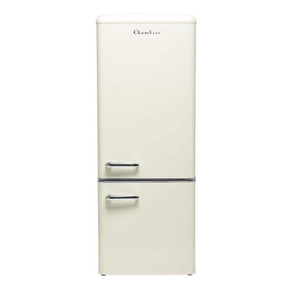 Chambers 7 cu. ft. Retro Bottom Freezer Refrigerator in Butter Cream