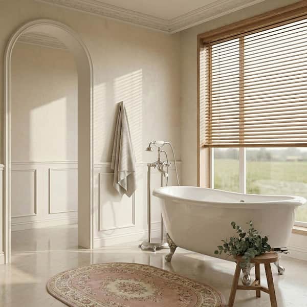 2-Handle Freestanding Floor Mount Claw Foot Tub Faucet Bathtub Filler with Telephone Hand Shower in Polished Chrome
