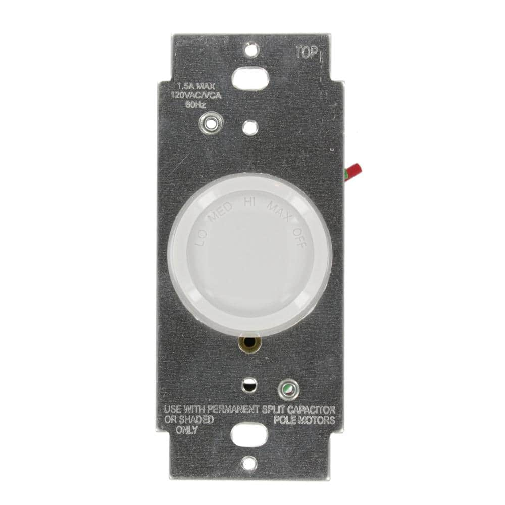 Leviton 1.5 Amp Trimatron Single Pole Step Control Rotary Fan