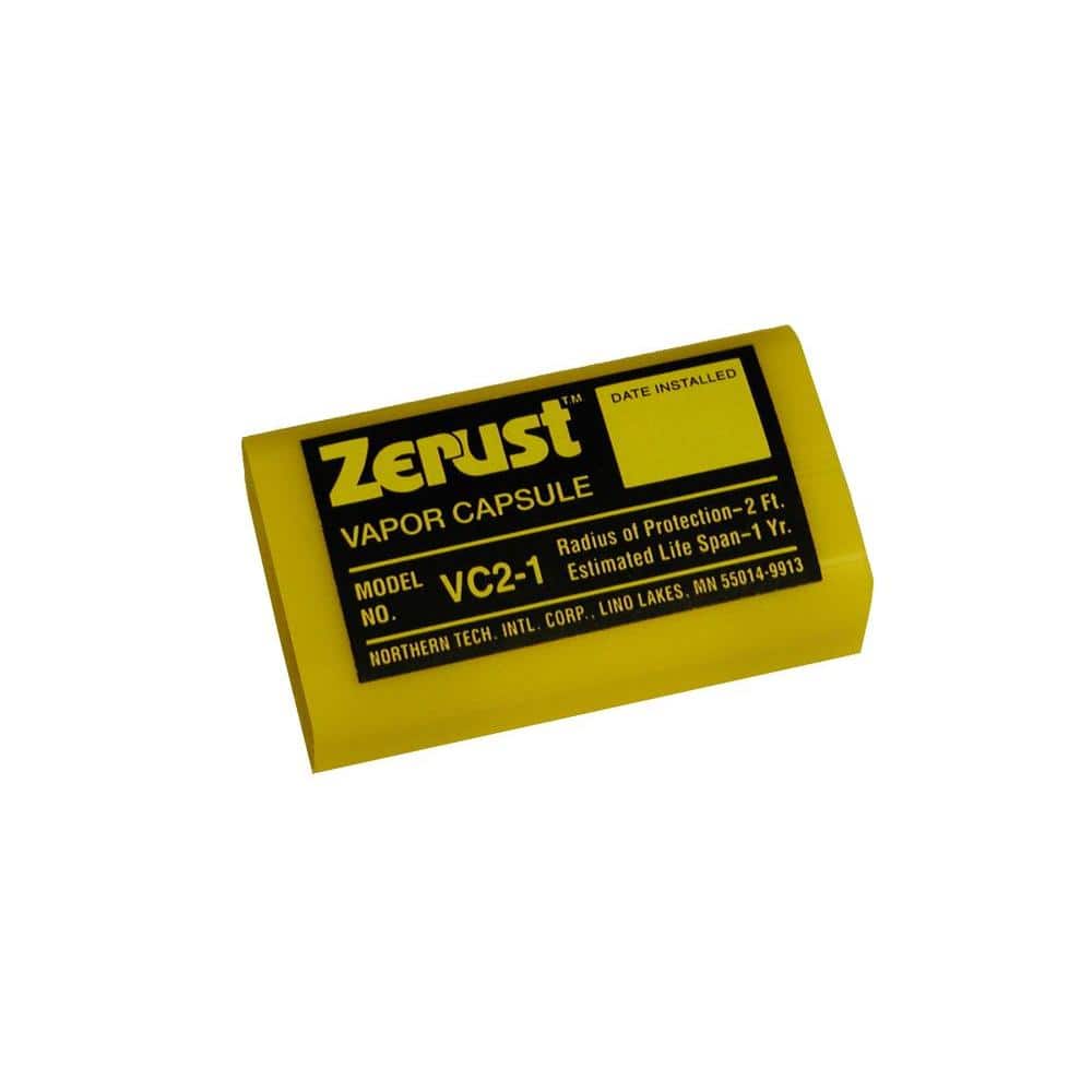 Zerust in. x 1.25 in. x 0.75 in. VC2-1 No Rust Vapor Capsule, Yellow  11321 The Home Depot