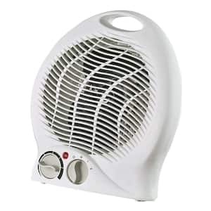 Electric 750-Watt to 1500-Watt Portable Fan Heater with Thermostat
