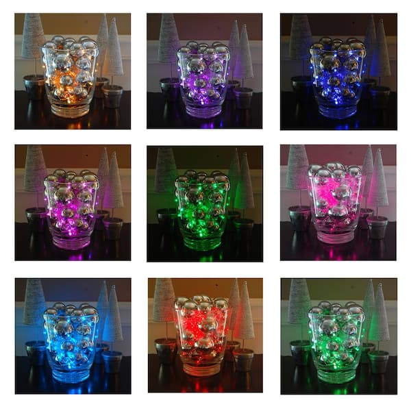 Lumabase 69901 Battery Operated LED Base Light with Remote Control-Multi Function Multicolor