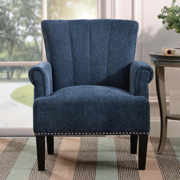 Navy statement chair sales