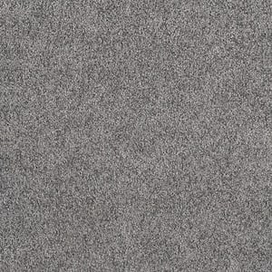 Topaz I - Deerhaven - Gray 40 oz. SD Polyester Texture Installed Carpet