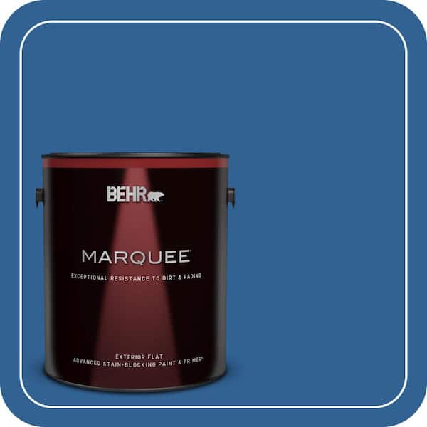 BEHR MARQUEE 1 gal. #S-G-580 Running Water Flat Exterior Paint & Primer