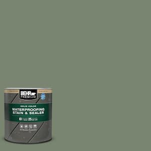 1 qt. #SC-126 Woodland Green Solid Color Waterproofing Exterior Wood Stain and Sealer