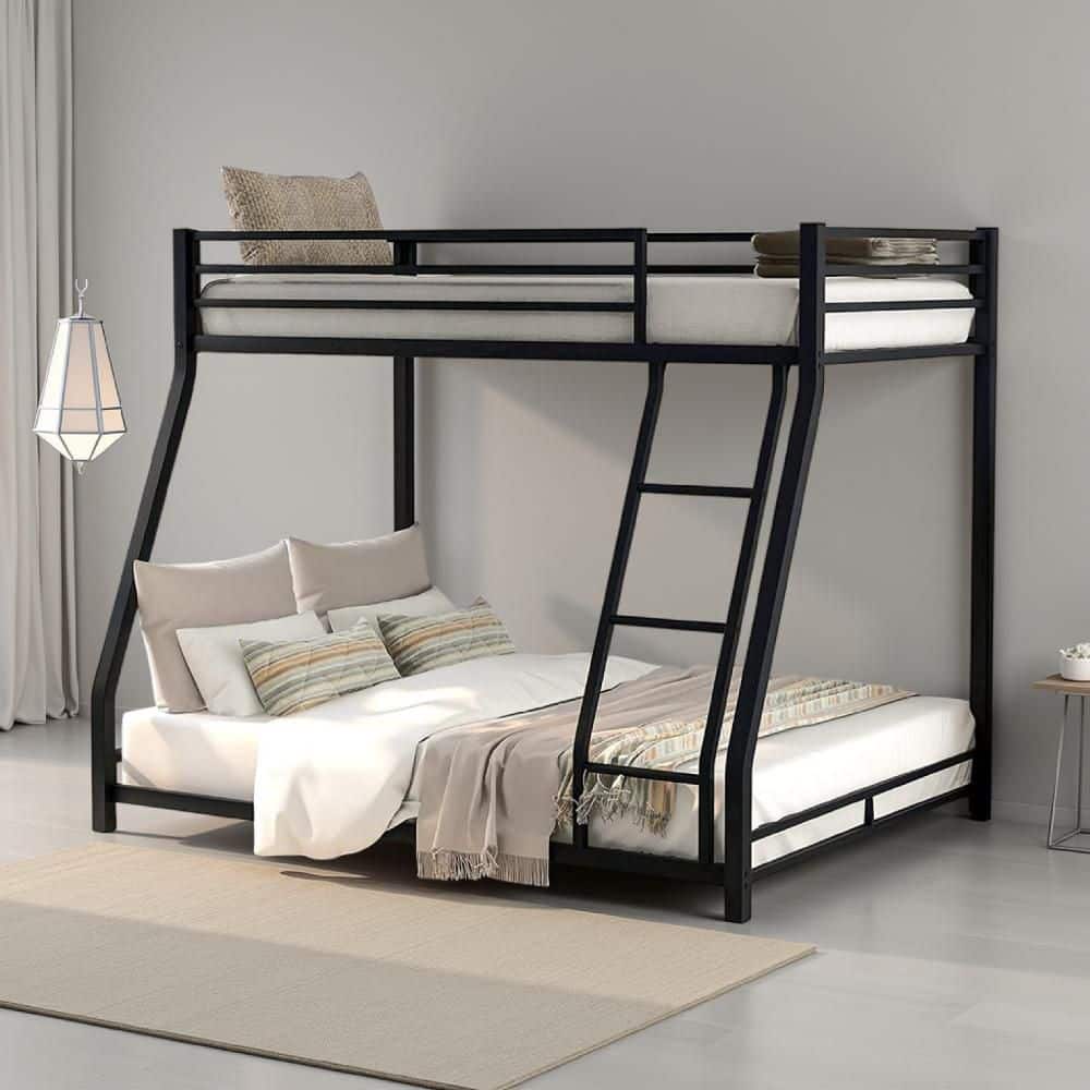 Verl Rich Brown Full Wood Frame Sleigh Bed with Panel Design