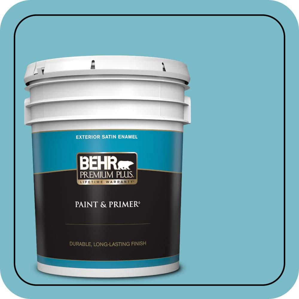 5 gal. #M470-4 Azure Lake Satin Enamel Exterior Paint & Primer price history on PriceWatchPro