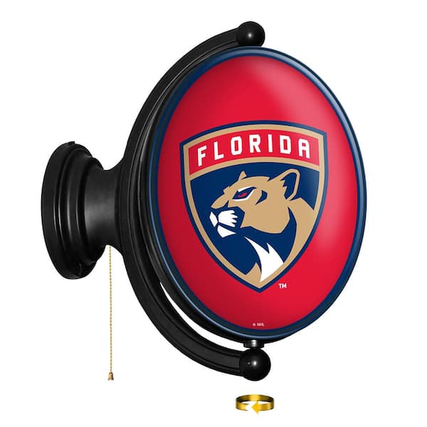 The Fan-Brand Florida Panthers: Original Pub Style Oval Lighted Rotating  Wall Sign 23 in. L x 21 in. W x 5 in. H NHFLOR-125-01 - The Home Depot