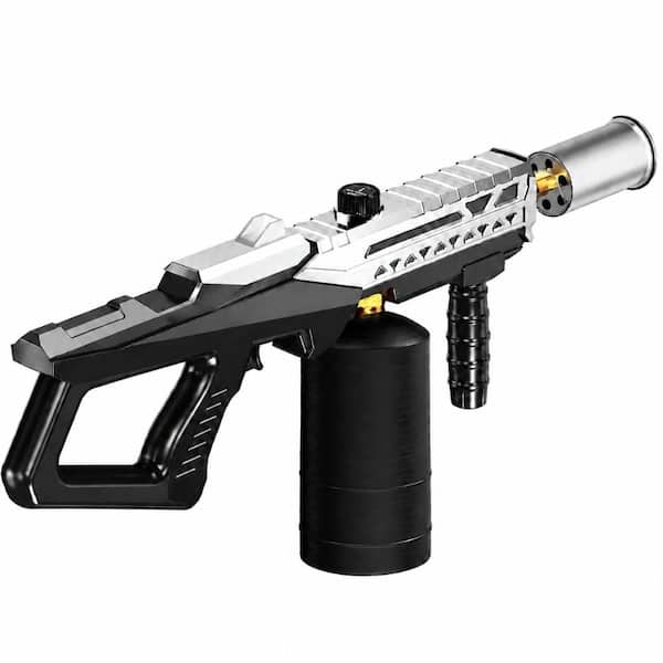 24 in ABS Silver and Black CSA Certified Propane Torch Gun with Adjustable Flame for Kitchen and BBQ Cooking