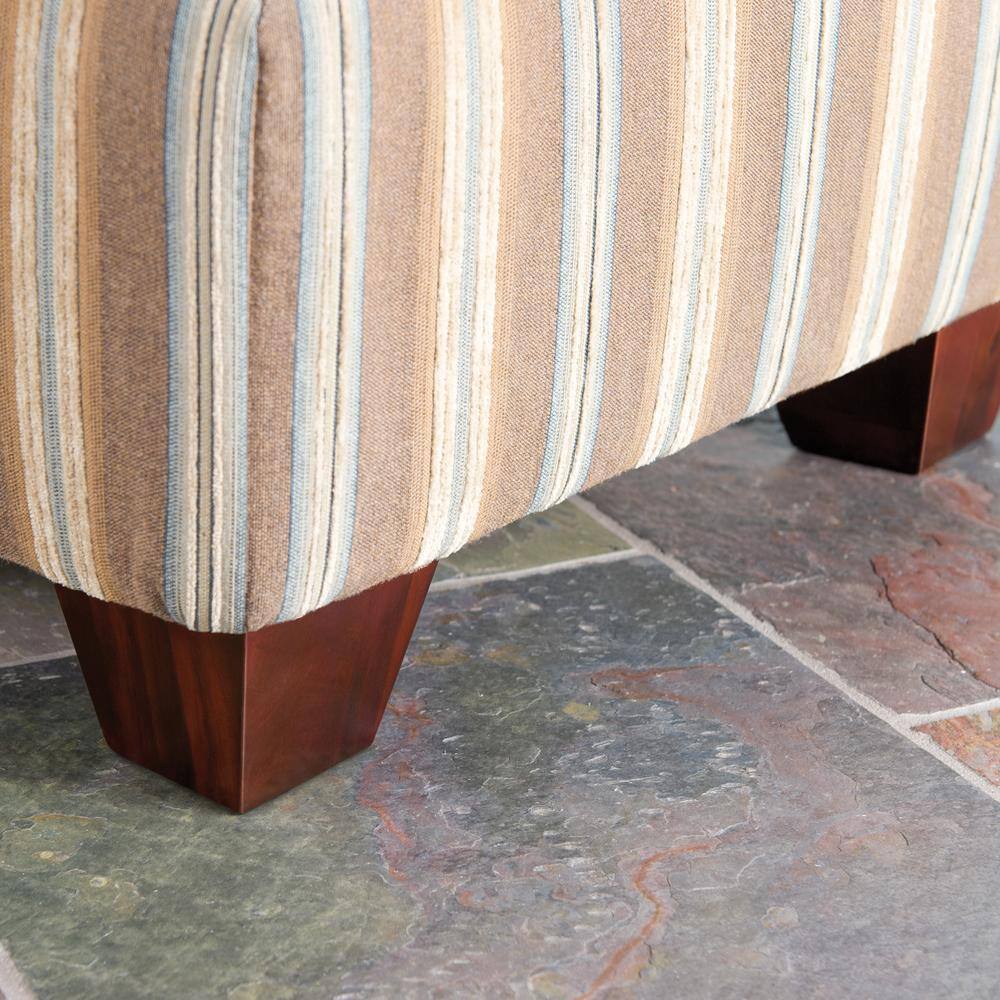 3.5" Unfinished Hardwood Contemporary Bun Foot