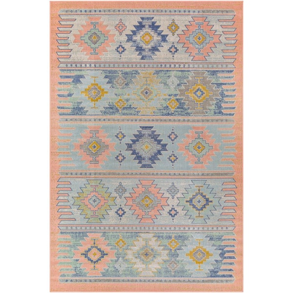 Livabliss Kira Multicolor 8 ft. x 10 ft. Rustic Indoor Area Rug