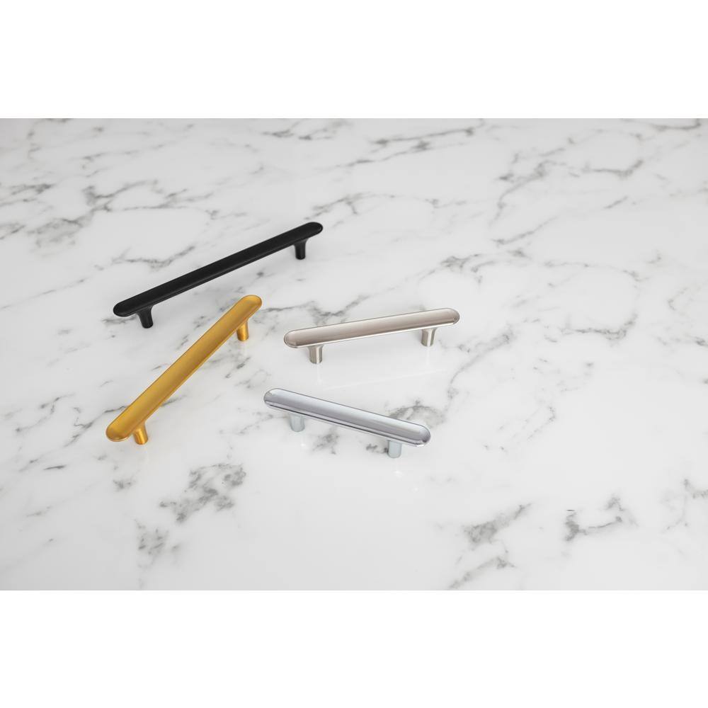 Polished Chrome Modern Kitchen Cabinet Handles, 5-1/16"