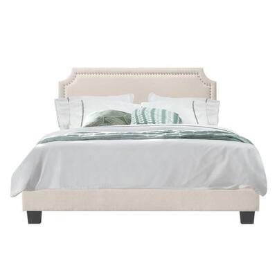 Belle Isle Furniture Regal Gray Velvet King Upholstered Bed CAS58-0C00