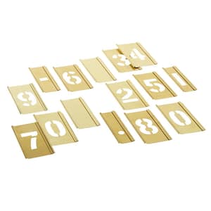  Attisstore 4 inch Plastic Interlocking Stencils Letters and  Numbers 138 Piece Set, Black : Arts, Crafts & Sewing