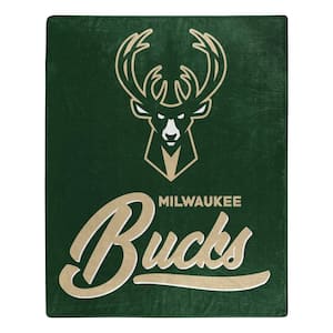 NBA Bucks Signature Raschel Multi-Colored Throw Blanket