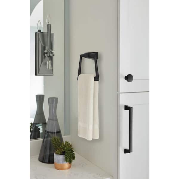 Blackrock 6-13/16 in. (173 mm) L Towel Ring in Matte Black