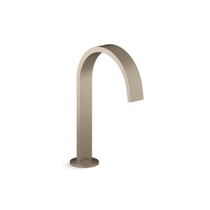 Components Bathroom Sink Faucet Spout with Ribbon Design 1.2 GPM in Vibrant Brushed Bronze