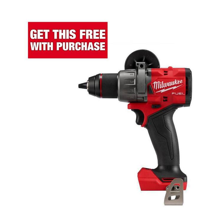 Milwaukee M18 FUEL 18V Lithium-Ion Brushless Cordless 1/2 in. Hammer Drill/Driver (Tool-Only)