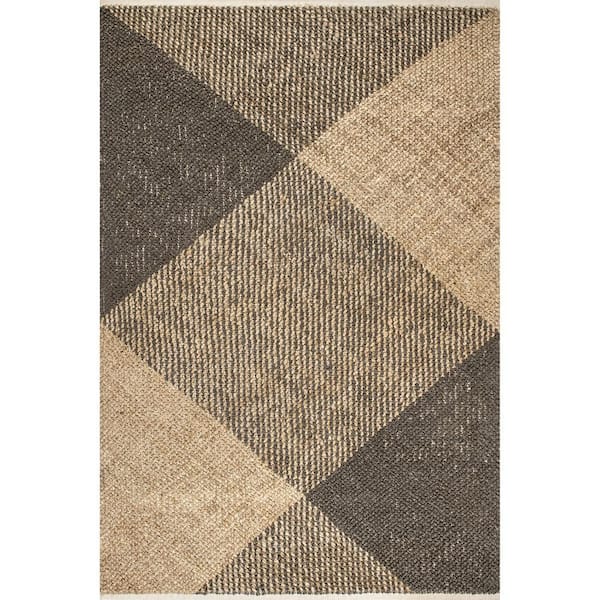 nuLOOM Lilah Plaid Gray 5 ft. x 8 ft. Indoor Area Rug
