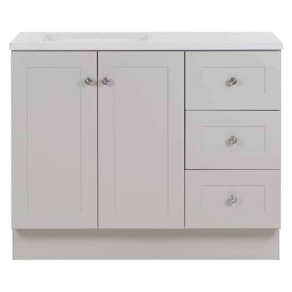 Glacier Bay Bannister 42.5 In. W X 19 In. D X 35 In. H Single Sink Bath ...