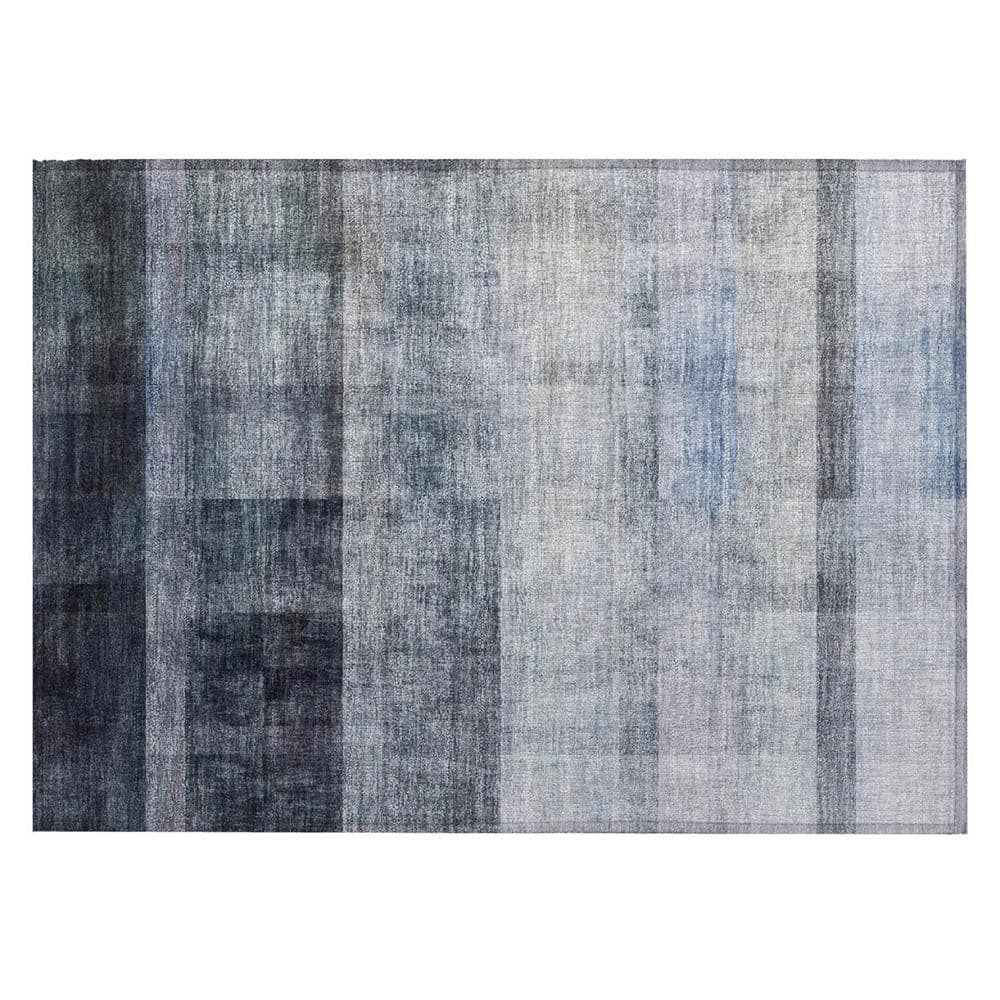 Navy and Gray 2 ft. x 3 ft. Woven Solid Color Rectangle Indoor/Outdoor Area Rug price history on PriceWatchPro