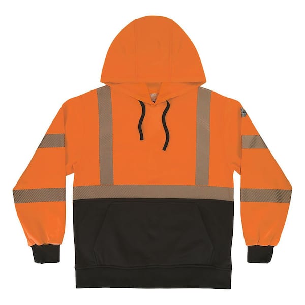 Ergodyne 8317BK Unisex L Orange Type R, Class 3 Performance Hi-Vis