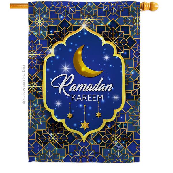 Ornament Collection 28 in. x 40 in. Ramadan Kareem Religious House Flag ...