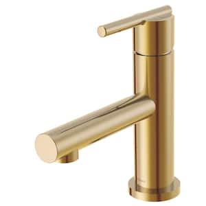 Parma 1-Handle Deck Mount Bathroom Faucet with Metal Touch Down Drain and Deck Plate in Chrome