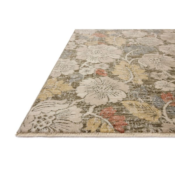 Eileen Olive / Multi 9 ft. 6 in. x 13 ft. Transitional Area Rug