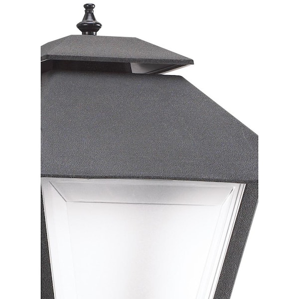Sea Gull Lighting 82065-12 Polycarbonate-Outdoor One-Light Outdoor Post Lantern Black 