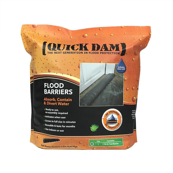 Quick Dam 17 ft. Flood Barriers (8 per Box) QD617-8 - The Home Depot