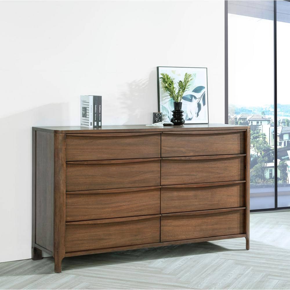 Coaster Maderia Walnut 8-drawer 70 in. Dresser Cabinet 223323