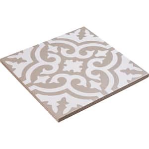 Bliss Eclectic Tan/White 8 in. x 8 in. Porcelain Matte European Floor and Wall Tile (10.76 sq. ft./Case)