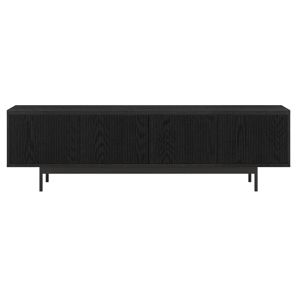 Meyer&Cross Whitman 70 in. Black Grain Rectangular TV Stand fits