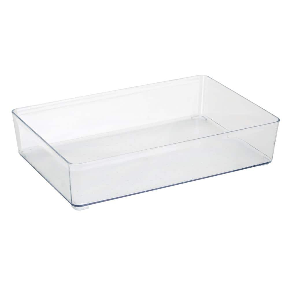 Simplify 5 Compartment Clear Organizer Jewelry Box with Bamboo Lid