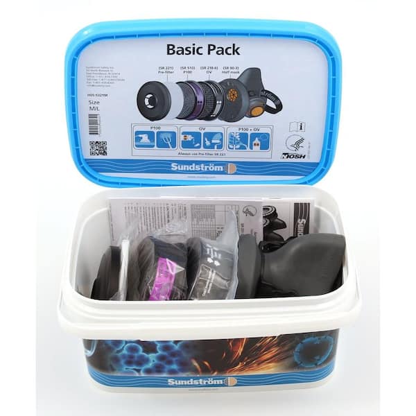 Sundstrom Safety Basic Pack - Half Mask Respirator Kit for Painting