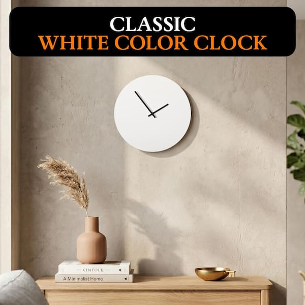 Clockswise 12-Inch Modern Minimalist DIY Wall Clock Blank Wooden