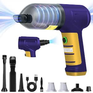 Blue+Yellow Bagless Corded HEPA Filter Handheld Vacuum for Multisurface