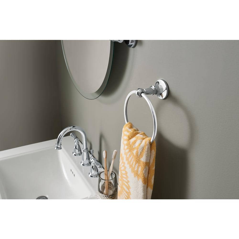 Vale Chrome Wall Mounted Towel Ring