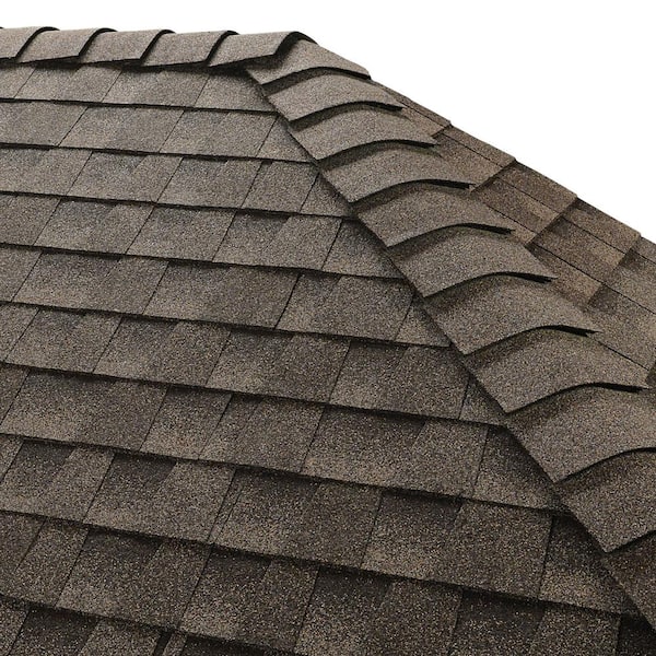 GAF Z Ridge Mission Brown Distinctive Hip and Ridge Cap Roofing Shingles (33.3 lin. ft. per Bundle) (72-Pieces)