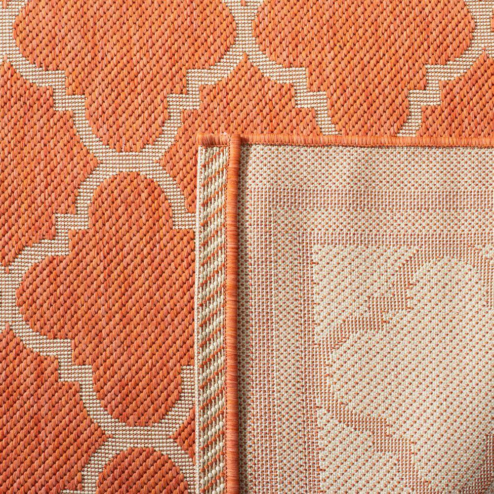 Terracotta & Bone Synthetic Easy-Care Rectangular Rug 8' x 11'