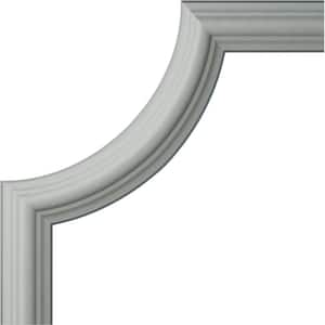 5-7/8 in. x 1/2 in. x 5-7/8 in. Urethane Bradford Smooth Panel Moulding Corner (Matches Moulding PML01X01BR)