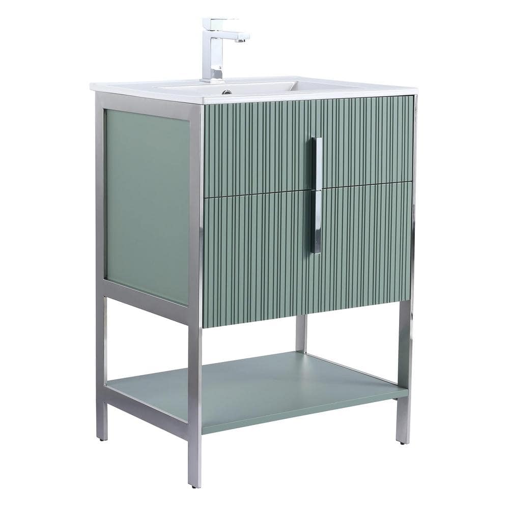 Style Selections 19.5-in x 23.7-in Rectangle Surface Mirrored Medicine Cabinet