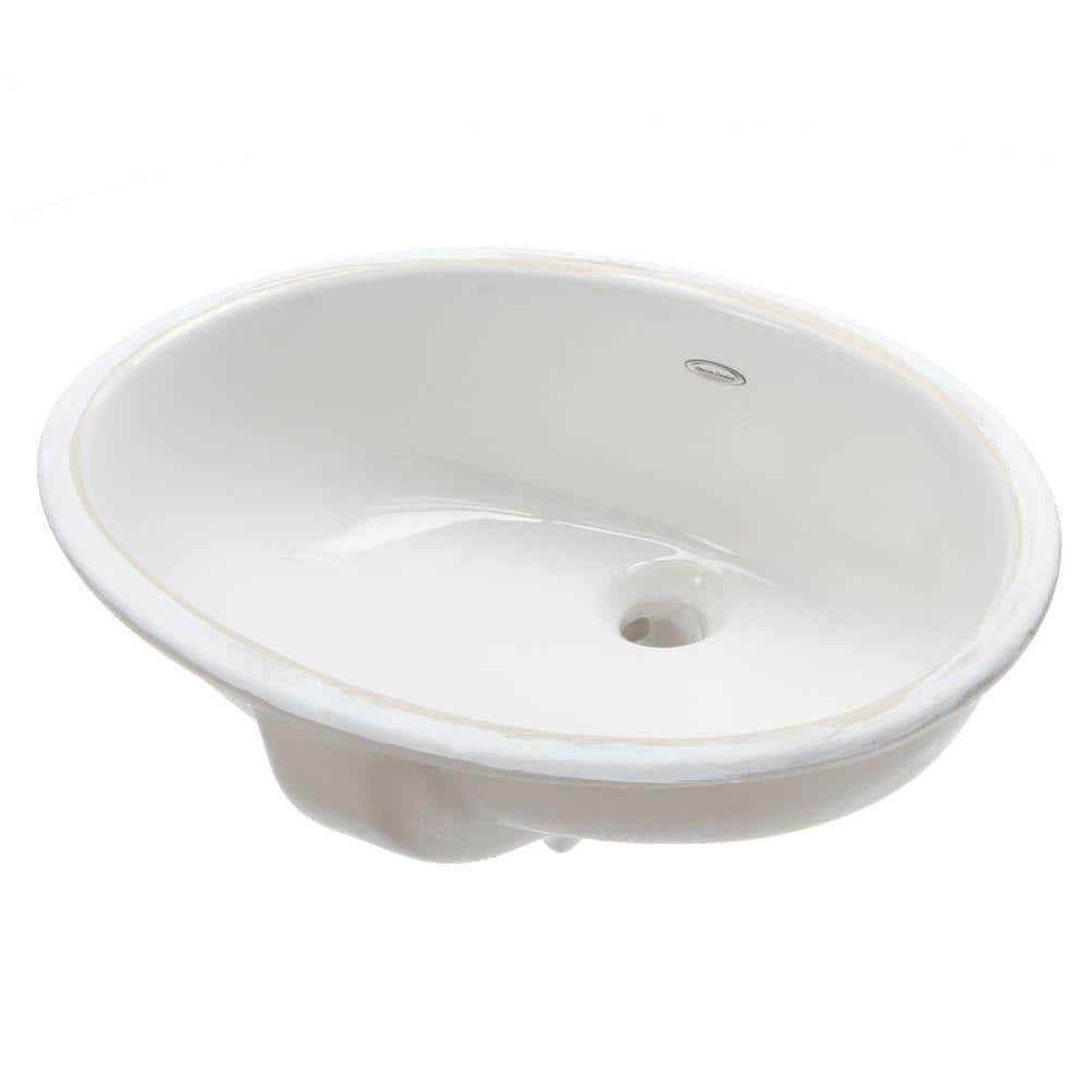 American Standard Ovalyn Undermount Bathroom Vessel Sink In White 0496221020 The Home Depot