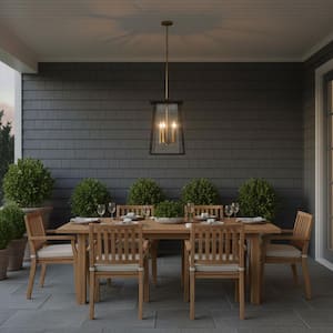 Walker 3-Light Buckeye Bronze Outdoor Pendant Light